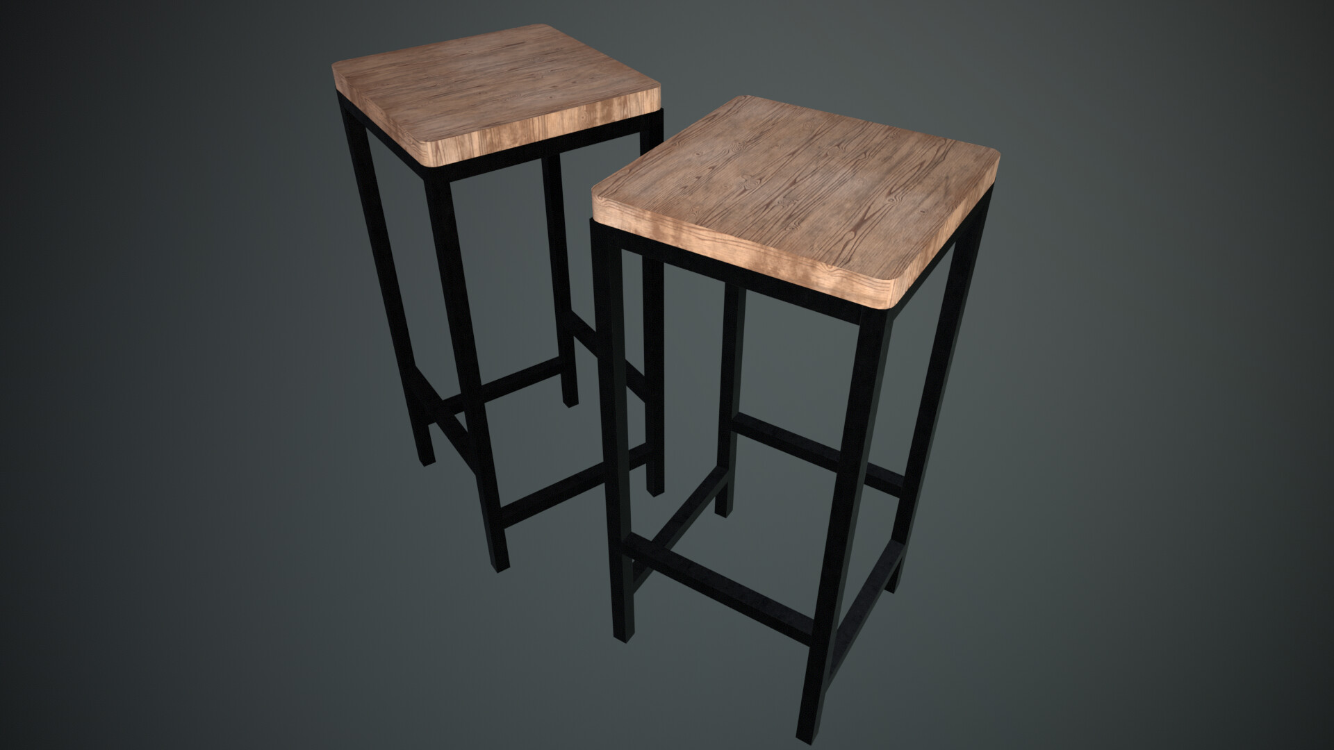 Bar Stool 3d view